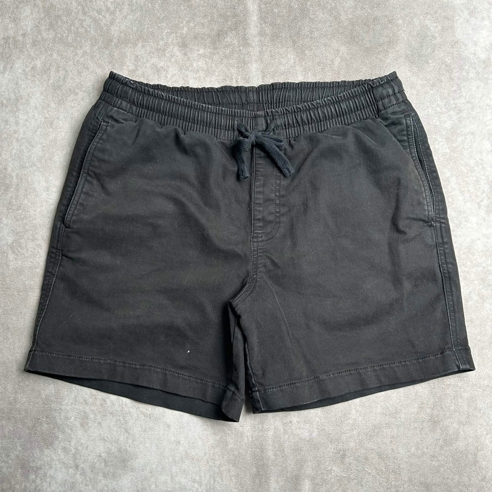 Bearbottom Clothing Mens Black Stretch Chino Shorts 5.5 Inseam Size Large L
